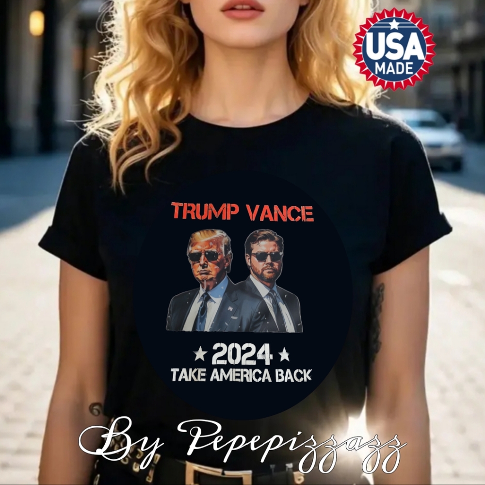"TRUMP VANCE...."  Handmade DTF GRAPHICS Various Colors And Sizes